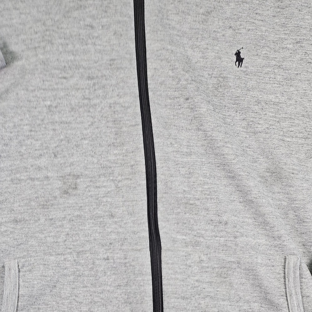 Polo Ralph Lauren Hoodie Mens 4XB Gray Full Zip Sweatshirt Embroidered Pony‎ - Picture 3 of 13